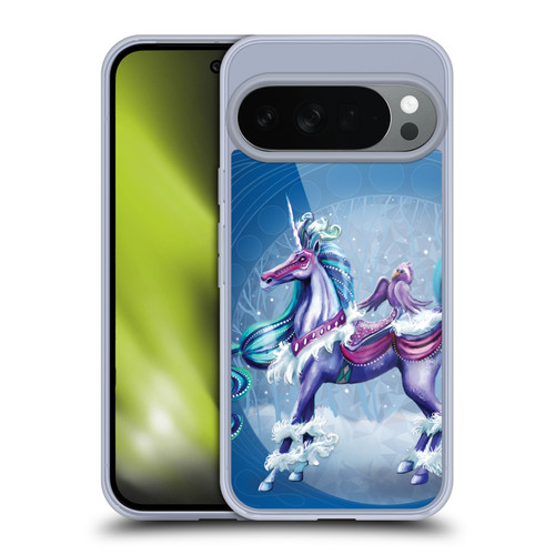 Rose Khan Unicorns Winter Blue Soft Gel Case for Google Pixel 10