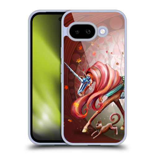 Rose Khan Unicorns Autumn Orange Soft Gel Case for Google Pixel 9A