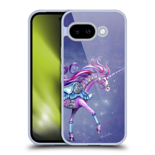 Rose Khan Unicorns Purple Carousel Horse Soft Gel Case for Google Pixel 9A