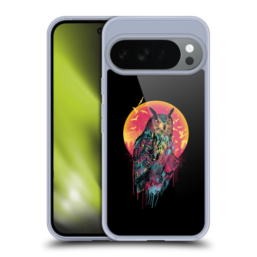 Riza Peker Animal Abstract Midnight Owl Soft Gel Case for Google Pixel 10