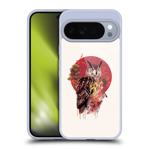 Riza Peker Animal Abstract Warm Owl Soft Gel Case for Google Pixel 10 Pro XL
