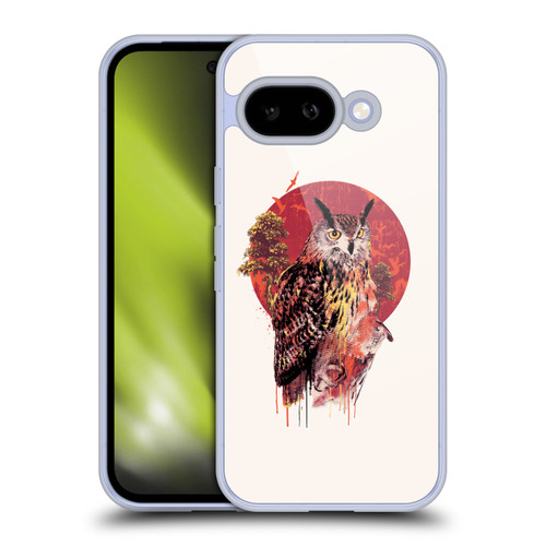 Riza Peker Animal Abstract Warm Owl Soft Gel Case for Google Pixel 9A