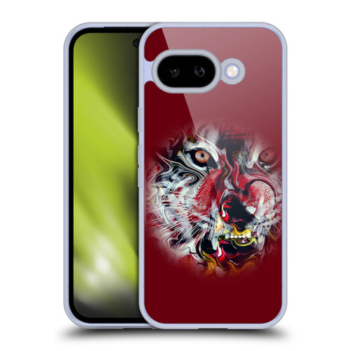 Riza Peker Animal Abstract Warm Tiger Soft Gel Case for Google Pixel 9A