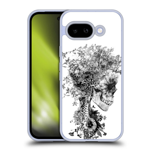 Riza Peker Skulls 6 Black And White Soft Gel Case for Google Pixel 9A