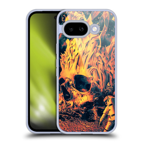 Riza Peker Skulls 9 Space Skull Soft Gel Case for Google Pixel 9A