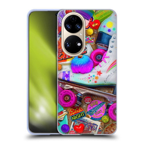 Aimee Stewart Colourful Sweets Skate Night Soft Gel Case for Huawei P50