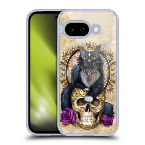 Selina Fenech Art Gothic Cat On Skull & Roses Soft Gel Case for Google Pixel 9A