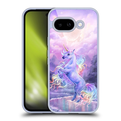 Selina Fenech Art Rainbow Unicorn In Moonlight Soft Gel Case for Google Pixel 9A