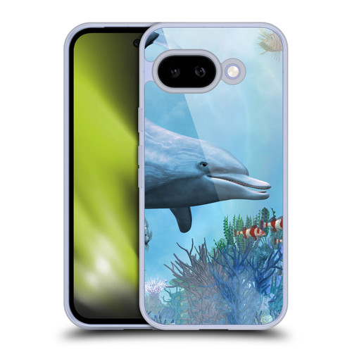Simone Gatterwe Dolphins Seascape Soft Gel Case for Google Pixel 9A