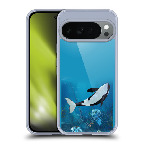 Simone Gatterwe Life In Sea Jellyfish And Orca Soft Gel Case for Google Pixel 10