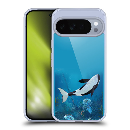 Simone Gatterwe Life In Sea Jellyfish And Orca Soft Gel Case for Google Pixel 10 Pro XL