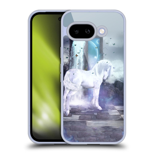 Simone Gatterwe Pegasus And Unicorns Silver Unicorn Soft Gel Case for Google Pixel 9A