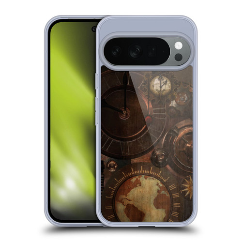 Simone Gatterwe Steampunk Clocks And Gears Soft Gel Case for Google Pixel 10