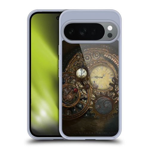 Simone Gatterwe Steampunk Clocks Soft Gel Case for Google Pixel 10