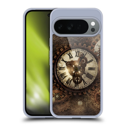 Simone Gatterwe Steampunk Vintage Clock Soft Gel Case for Google Pixel 10
