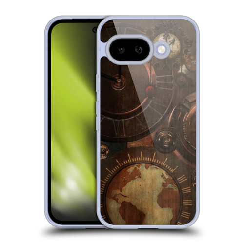Simone Gatterwe Steampunk Clocks And Gears Soft Gel Case for Google Pixel 9A