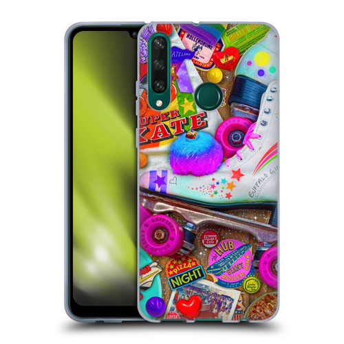 Aimee Stewart Colourful Sweets Skate Night Soft Gel Case for Huawei Y6p