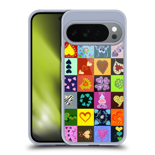 Suzan Lind Colours & Patterns Heart Quilt Soft Gel Case for Google Pixel 10
