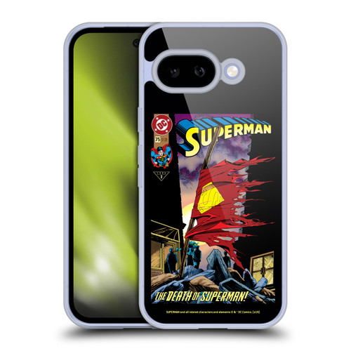 Superman DC Comics Famous Comic Book Covers Death Soft Gel Case for Google Pixel 9A