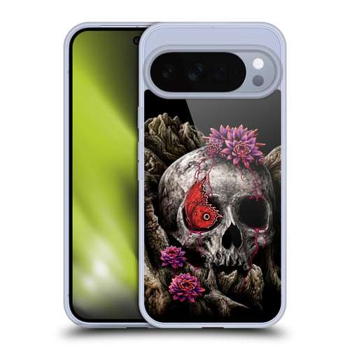 Sarah Richter Skulls Butterfly And Flowers Soft Gel Case for Google Pixel 10 Pro XL