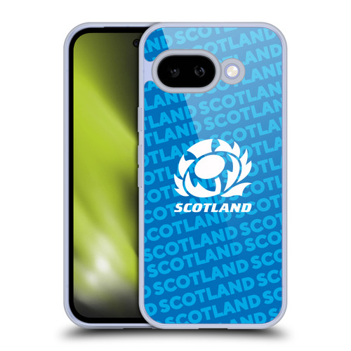 Scotland Rugby Graphics Logo Blue Soft Gel Case for Google Pixel 9A