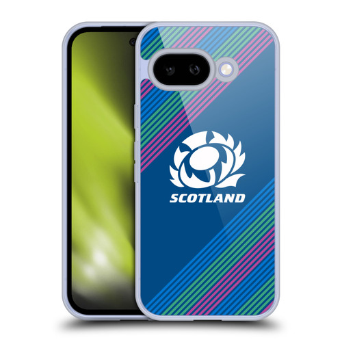 Scotland Rugby Graphics Stripes Soft Gel Case for Google Pixel 9A