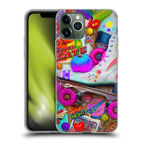Aimee Stewart Colourful Sweets Skate Night Soft Gel Case for Apple iPhone 11 Pro