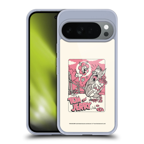 Tom and Jerry Illustration Scary Flower Soft Gel Case for Google Pixel 10