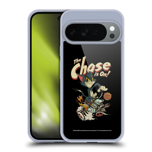 Tom and Jerry Typography Art The Chase Is On Soft Gel Case for Google Pixel 10