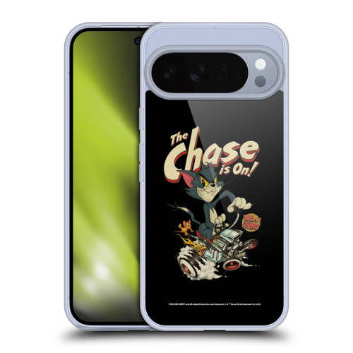 Tom and Jerry Typography Art The Chase Is On Soft Gel Case for Google Pixel 10 Pro XL