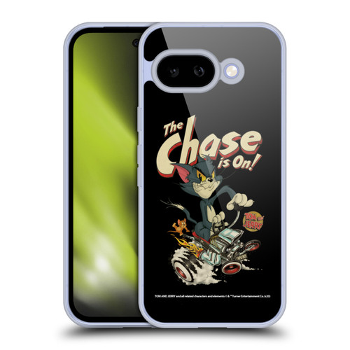 Tom and Jerry Typography Art The Chase Is On Soft Gel Case for Google Pixel 9A