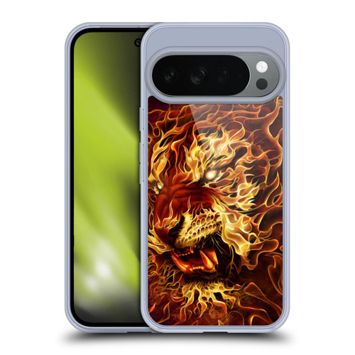 Tom Wood Fire Creatures Tiger Soft Gel Case for Google Pixel 10