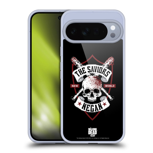 AMC The Walking Dead Negan Biker Art Bat Skull Soft Gel Case for Google Pixel 10 Pro XL