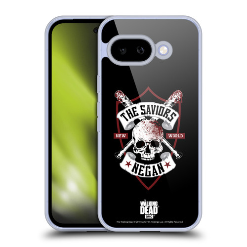 AMC The Walking Dead Negan Biker Art Bat Skull Soft Gel Case for Google Pixel 9A