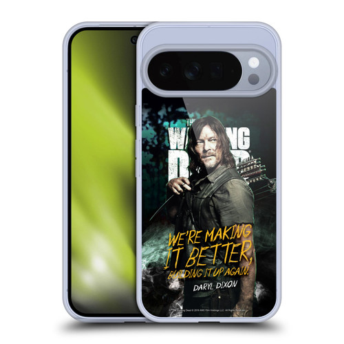 AMC The Walking Dead Season 9 Quotes Daryl Soft Gel Case for Google Pixel 10 Pro XL