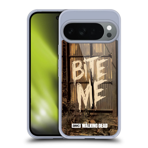 AMC The Walking Dead Typography Bite Me Soft Gel Case for Google Pixel 10