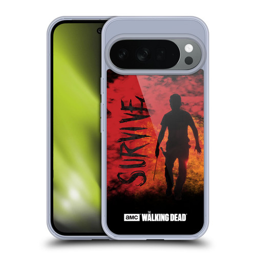 AMC The Walking Dead Typography Survive Rick Machete Soft Gel Case for Google Pixel 10