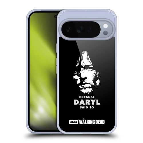 AMC The Walking Dead Typography Daryl Says Soft Gel Case for Google Pixel 10 Pro XL