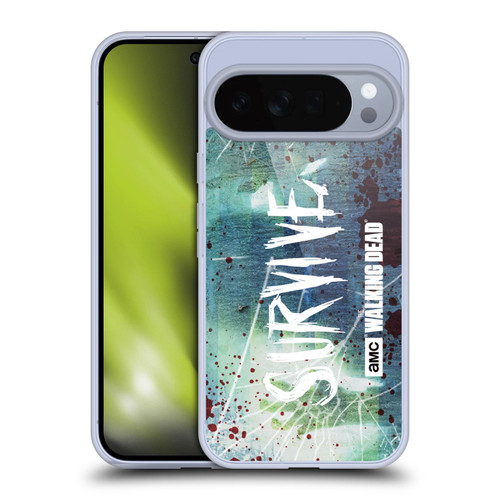 AMC The Walking Dead Typography Survive Torned Glass Soft Gel Case for Google Pixel 10 Pro XL