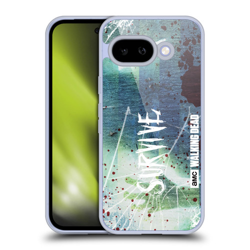 AMC The Walking Dead Typography Survive Torned Glass Soft Gel Case for Google Pixel 9A