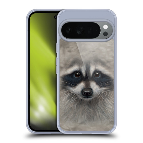 Vincent Hie Big Face Animals Raccoon Soft Gel Case for Google Pixel 10