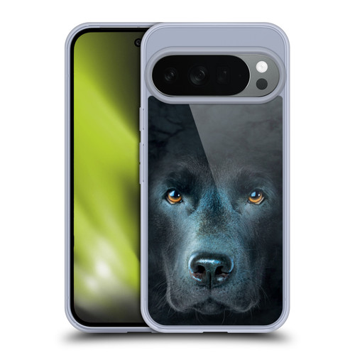 Vincent Hie Big Face Dogs Black Labrador Soft Gel Case for Google Pixel 10
