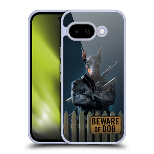 Vincent Hie Canidae Beware Of Dog Soft Gel Case for Google Pixel 9A