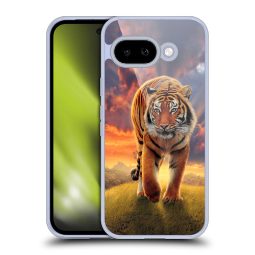 Vincent Hie Felidae Rising Tiger Soft Gel Case for Google Pixel 9A