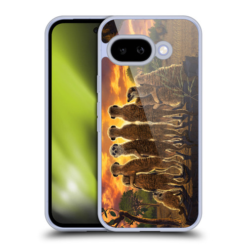 Vincent Hie Key Art Meerkat Family Soft Gel Case for Google Pixel 9A