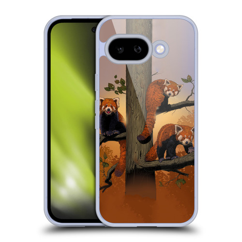 Vincent Hie Key Art Red Pandas Soft Gel Case for Google Pixel 9A