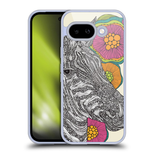 Valentina Animals And Floral Zebra Soft Gel Case for Google Pixel 9A