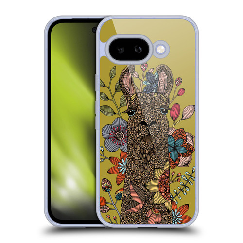 Valentina Animals And Floral Llama Soft Gel Case for Google Pixel 9A