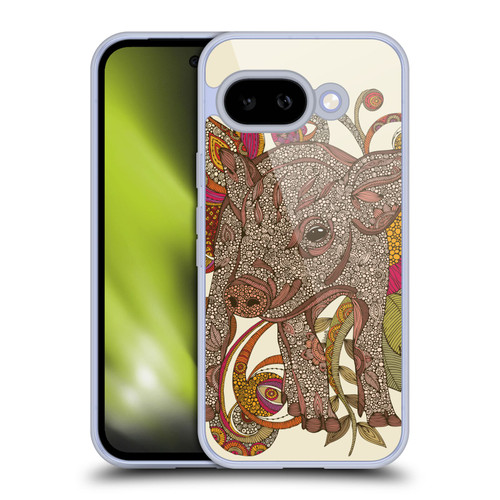 Valentina Animals And Floral Pig Soft Gel Case for Google Pixel 9A