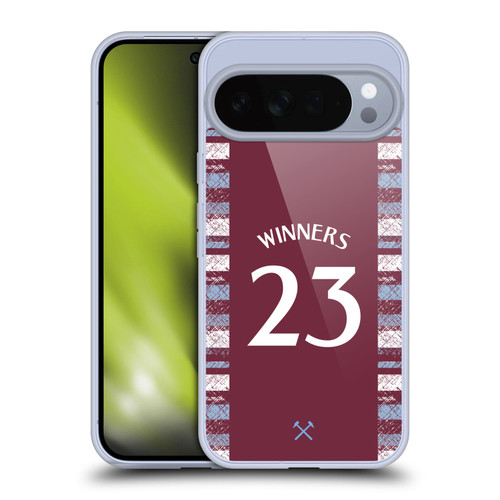 West Ham United FC 2023 Winners Home Kit Soft Gel Case for Google Pixel 10 Pro XL